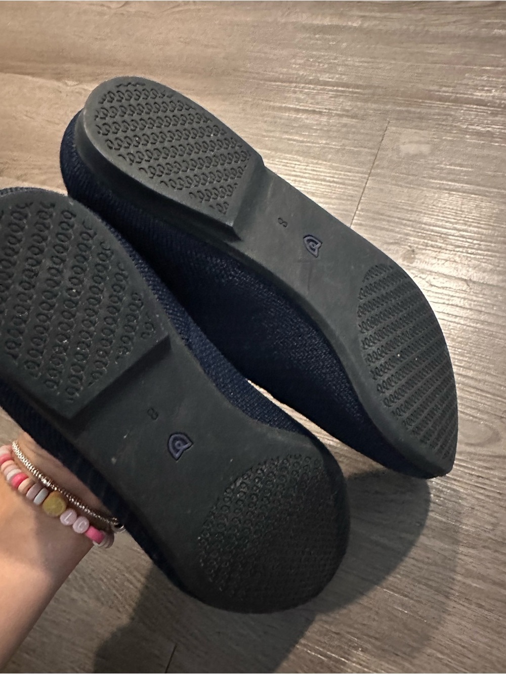 Rothy's Navy Knit Slip-On Loafers - Picture 3 of 5